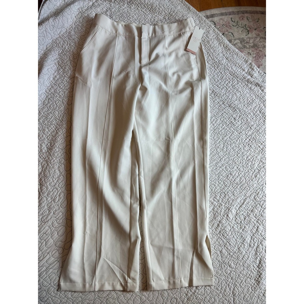 Calia Womens Effortless Wide Leg Pants High Rise Stretch Trousers Size Large